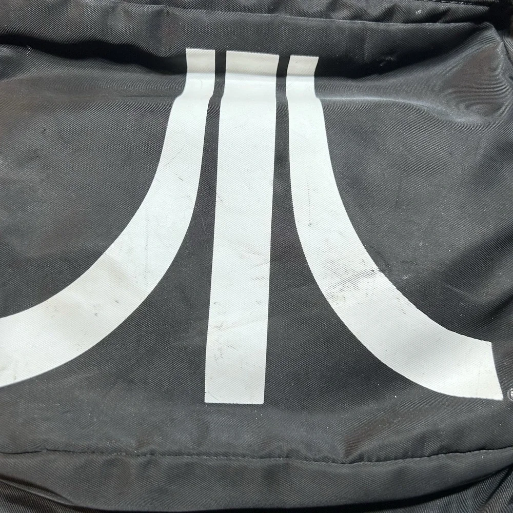 ATARI Backpack w/ Japanese Logo Black Katakana- Officially Licensed Canvas